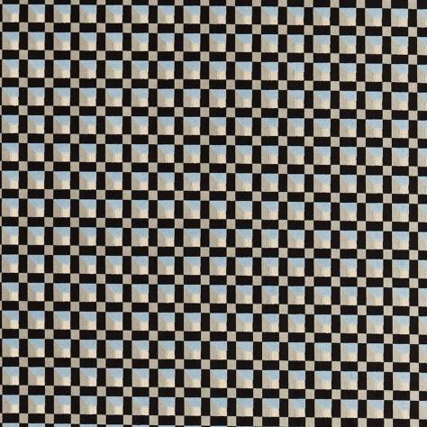 Harlequin Colour 3 Fabrics Blocks Fabric - Cornflower/Black Earth/Sketched - HQN3133898 - Image 1
