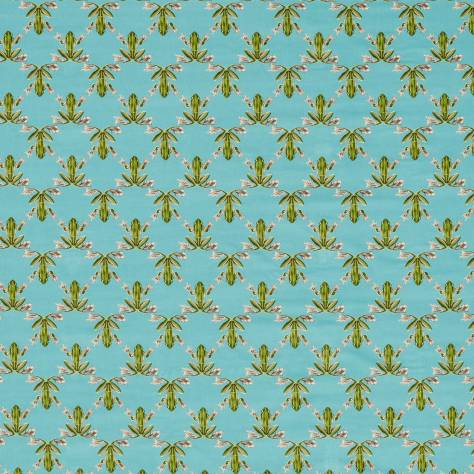 Harlequin Colour 4 Fabrics Wood Frog Velvet Fabric - Azul/Forest - HC4F121163