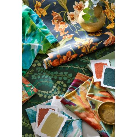 Harlequin Colour 4 Fabrics Onni Fabric - Hessian/Shiitake - HC4F133927 - Image 4