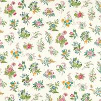 Woodland Floral Fabric - Peridot/Ruby/Pearl