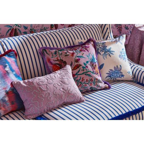 Harlequin Harlequin x Sophie Robinson Fabrics Woodland Floral Fabric - Lapis/Amethyst/Pearl - HSRF121174