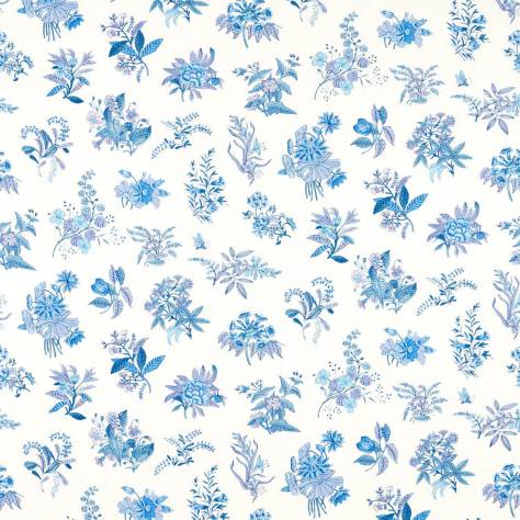 Harlequin Harlequin x Sophie Robinson Fabrics Woodland Floral Fabric - Lapis/Amethyst/Pearl - HSRF121174 - Image 1