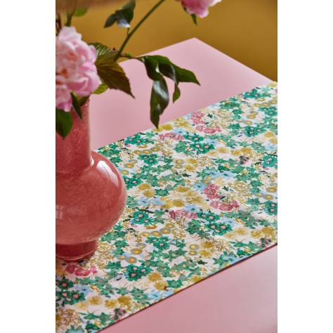 Harlequin Harlequin x Sophie Robinson Fabrics Wildflower Meadow Fabric - Rose/Emerald/Peridot - HSRF121185