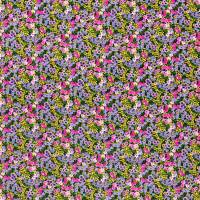 Wildflower Meadow Fabric - Emerald/Amethyst/Spinel