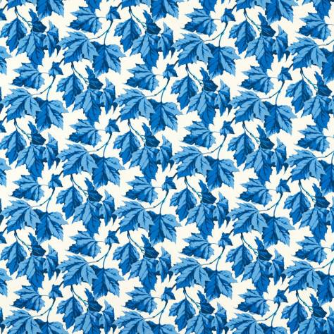 Harlequin Harlequin x Sophie Robinson Fabrics Dappled Leaf Fabric - Lapis - HSRF121189 - Image 1