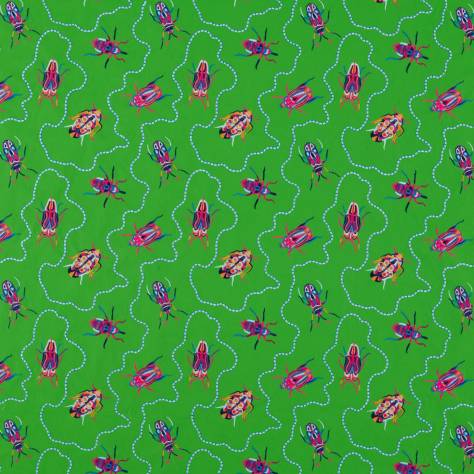 Harlequin Harlequin x Sophie Robinson Fabrics Jewel Beetles Fabric - Emerald - HSRF133983