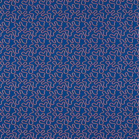Harlequin Harlequin x Sophie Robinson Fabrics Wiggle Fabric - Lapis/Spinel - HSRF134002 - Image 1