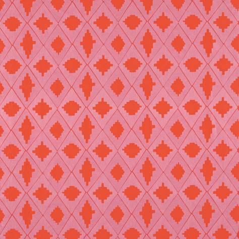 Harlequin Harlequin x Sophie Robinson Fabrics Garden Terrace Fabric - Ruby/Rose - HSRF134998 - Image 1