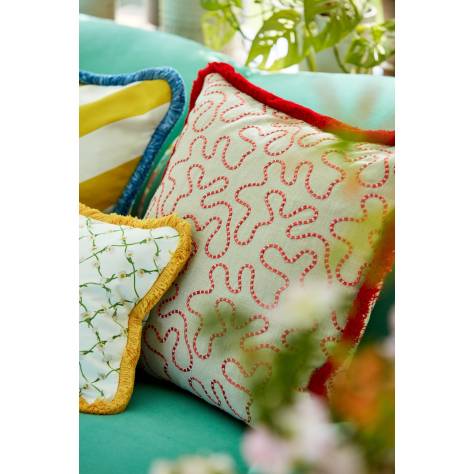 Harlequin Harlequin x Sophie Robinson Fabrics Wiggle Fabric - Linen/Carnelian - HSRF134999 - Image 2