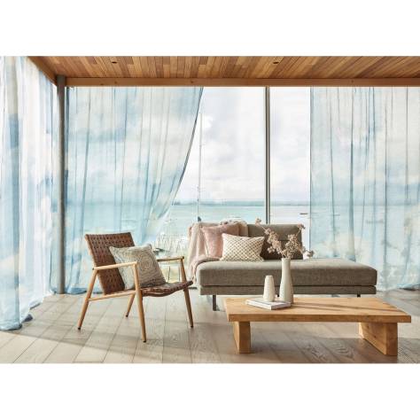 Harlequin Sheers 1 Melodic Sheer Fabric - Tranquility/Chalk - HCOL133938