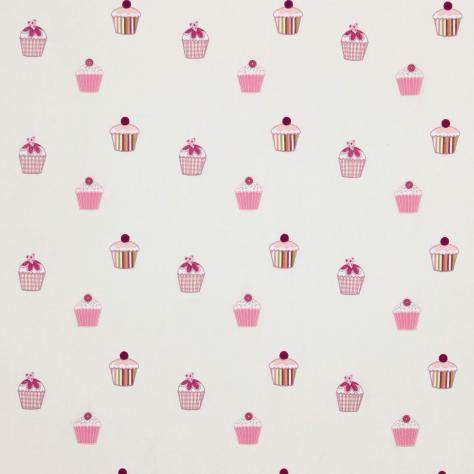 Harlequin What a Hoot Fabrics & Wallpapers Cupcakes Fabric - Fuchsia/Candy/Lime/Natural - HWO03263