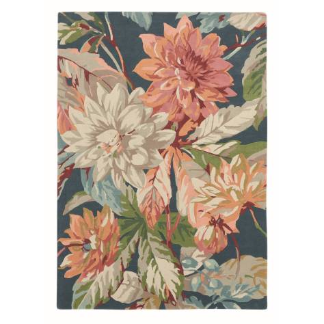 Sanderson Dahlia and Rosehip Rug Teal (Select Size) - Image 1