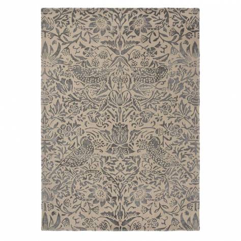 William Morris & Co Pure Strawberry Thief Rug Ink (Select Size) - Image 1