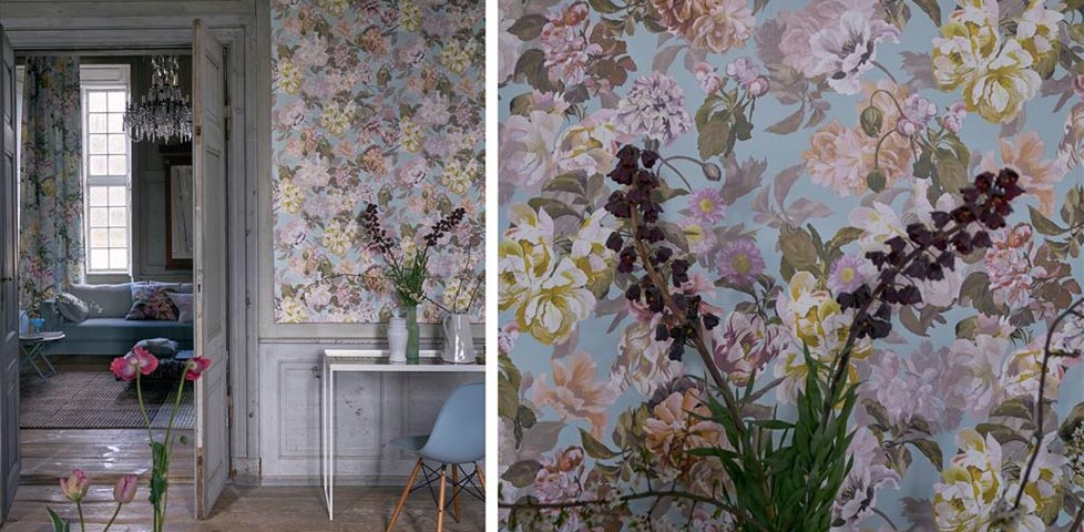 Designers Guild Flowers Wallpaper Slider 1