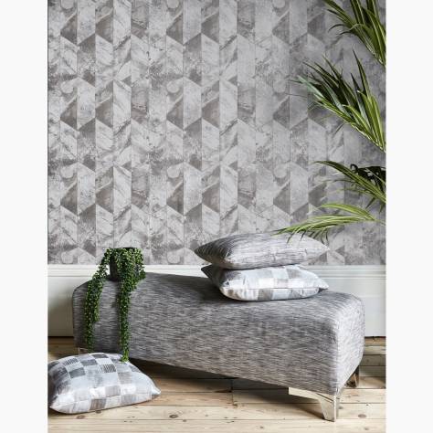 Prestigious Textiles Perspective Wallpapers Chisel Wallpaper - Pewter - 1674/908