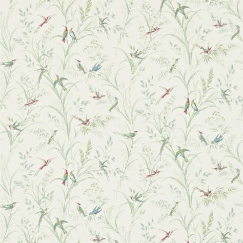 Sanderson Fabienne Wallpapers Tuileries Wallpaper - Willow/Multi - DFAB214081
