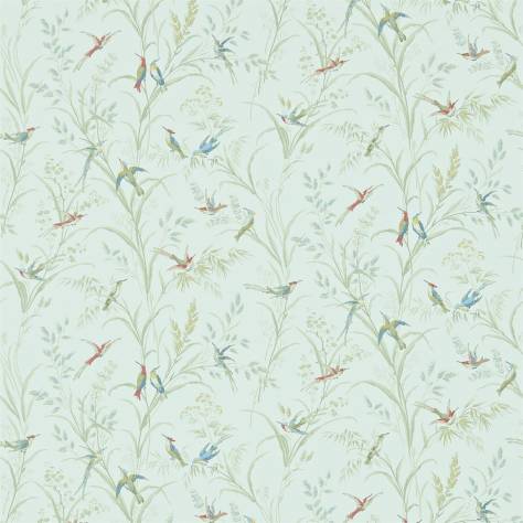 Sanderson Fabienne Wallpapers Tuileries Wallpaper - Sage/Multi - DFAB214082