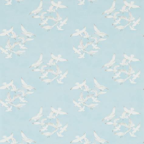 Sanderson Vintage Wallpapers 2 Seagulls Wallpaper - Blue - DVIN214585