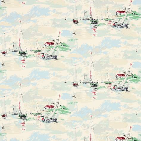 Sanderson Vintage Wallpapers 2 Sail Away Wallpaper - Sea Green - DVIN214588