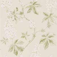 Chestnut Tree Wallpaper - Lemon/Lettuce