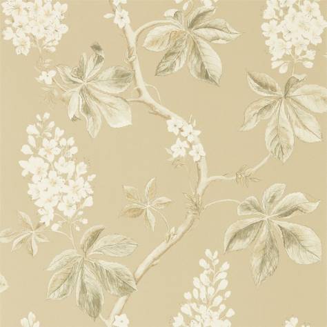 Sanderson Woodland Walk Wallpapers Chestnut Tree Wallpaper - Wheat/Pebble - DWOW215711