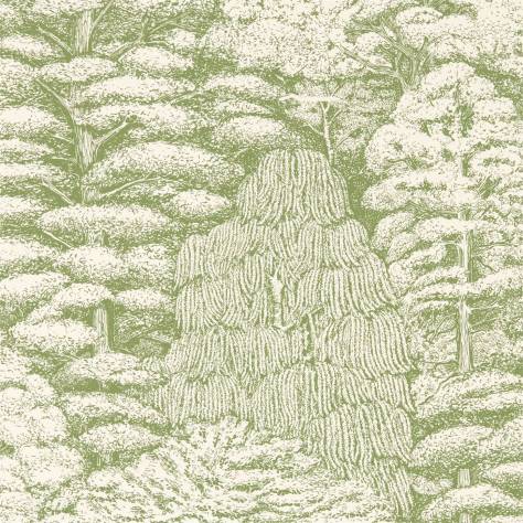 Sanderson Woodland Walk Wallpapers Woodland Toile Wallpaper - Cream/Green - DWOW215720
