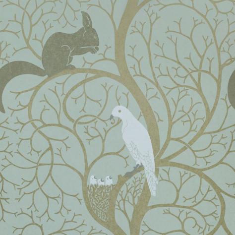 Sanderson Vintage Wallpapers Squirrel and Dove Wallpaper - Eggshell/Ivory - DVIWSQ103