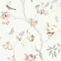 Fruit Aviary Wallpaper - Cream/Multi