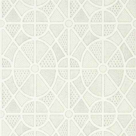 Sanderson Art of the Garden Wallpapers Garden Plan Wallpaper - Chalk - DART216318
