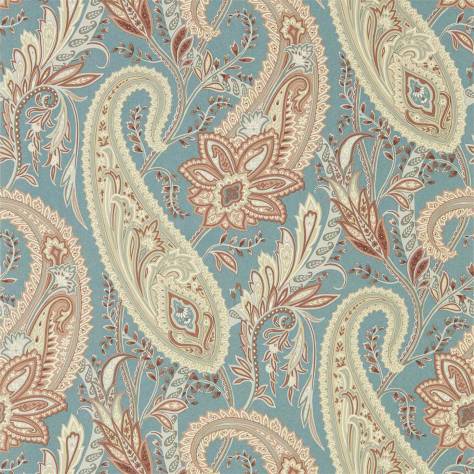 Sanderson Art of the Garden Wallpapers Cashmere Paisley Wallpaper - Teal/Spice - DART216322
