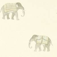 India Wallpaper - Silver/Ivory