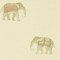India Wallpaper - Russet/Sand