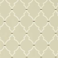 Empire Trellis Wallpaper - Linen/Cream