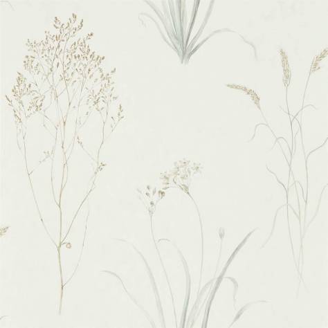 Sanderson Embleton Bay Wallpapers Farne Grasses Wallpaper - Silver/Ivory - DEBB216487