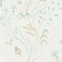 Summer Harvest Wallpaper - Cornflower/Wheat