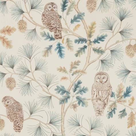 Sanderson Elysian Wallpapers Owlswick Wallpaper - Teal - DYSI216595