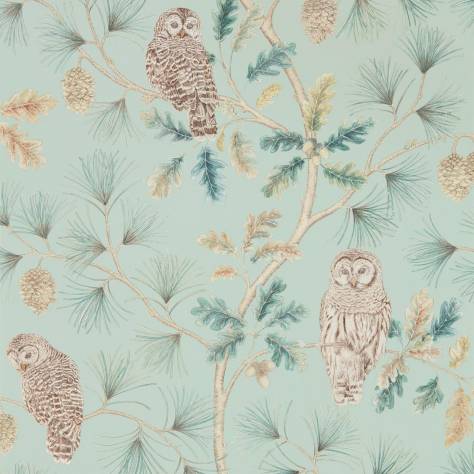 Sanderson Elysian Wallpapers Owlswick Wallpaper - Whitstable Blue - DYSI216596