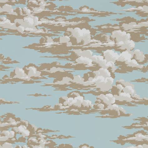 Sanderson Elysian Wallpapers Silvi Clouds Wallpaper - English Blue - DYSI216601