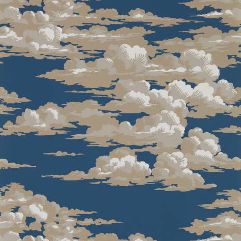 Sanderson Elysian Wallpapers Silvi Clouds Wallpaper - Yacht Blue - DYSI216602