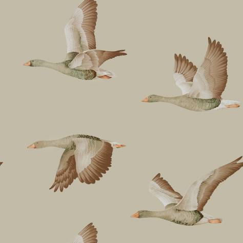 Sanderson Elysian Wallpapers Elysian Geese Wallpaper - Briarwood - DYSI216609