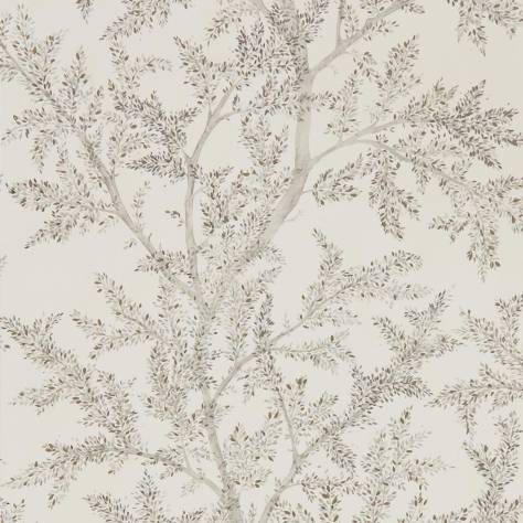 Sanderson Elysian Wallpapers Farthing Wood Wallpaper - Silver - DYSI216612