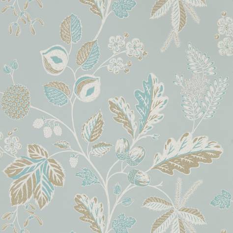 Sanderson Elysian Wallpapers Warwick Wallpaper - Blue Grey - DYSI216617