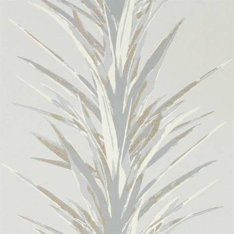 Sanderson Glasshouse Wallpapers Yucca Wallpaper - Grey / Gilver - DGLW216650