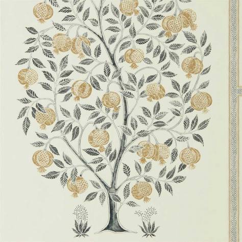 Sanderson Caspian Wallpapers Anaar Tree Wallpaper - Charcoal / Gold - DCPW216791