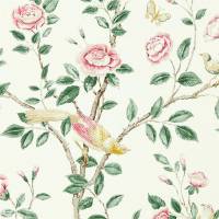 Andhara Wallpaper - Rose / Cream