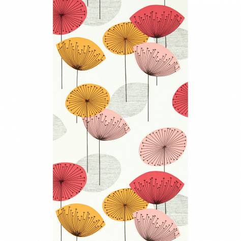 Sanderson One Sixty Wallpapers Dandelion Clocks Wallpaper - Coral - DOSW217030