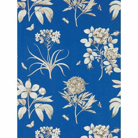 Sanderson One Sixty Wallpapers Etchings & Roses Wallpaper - French Blue - DOSW217053