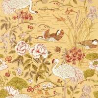 Crane & Frog Wallpaper - Honey/Olive