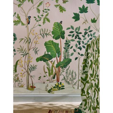 Sanderson Arboretum Wallpapers Sycamore and Oak Wallpaper - Botanical Green - DABW217211