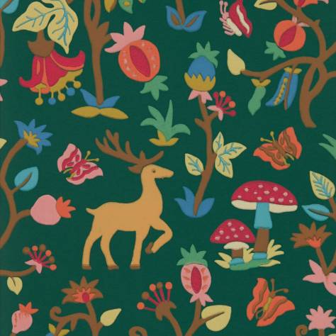 Sanderson Arboretum Wallpapers Forest of Dean Wallpaper - Midnight/Multi - DABW217219